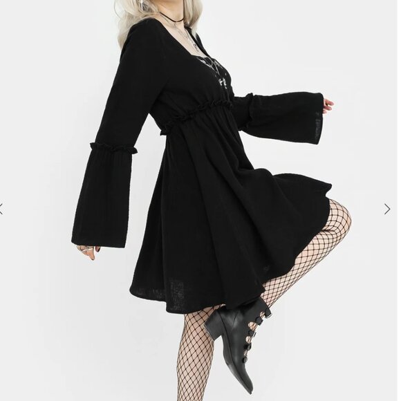 Disturbia Aradia Embroidered Mini Dress size 6 - Picture 3 of 9